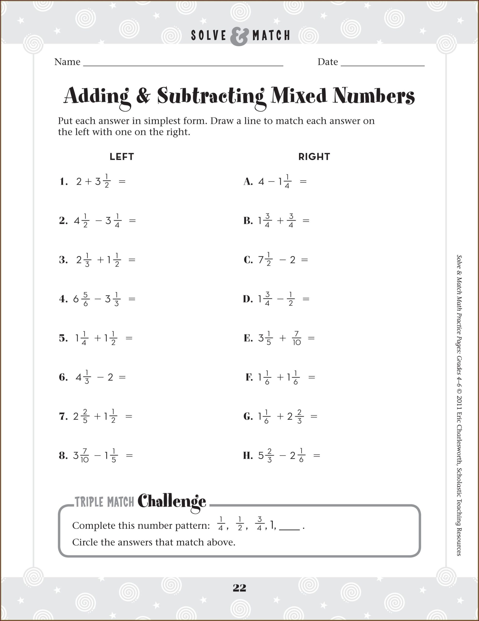 Subtracting Mixed Numbers With Regrouping Worksheet Free Worksheets Subtracting Mixed Numbers With Regrouping Worksheet Free Worksheets
