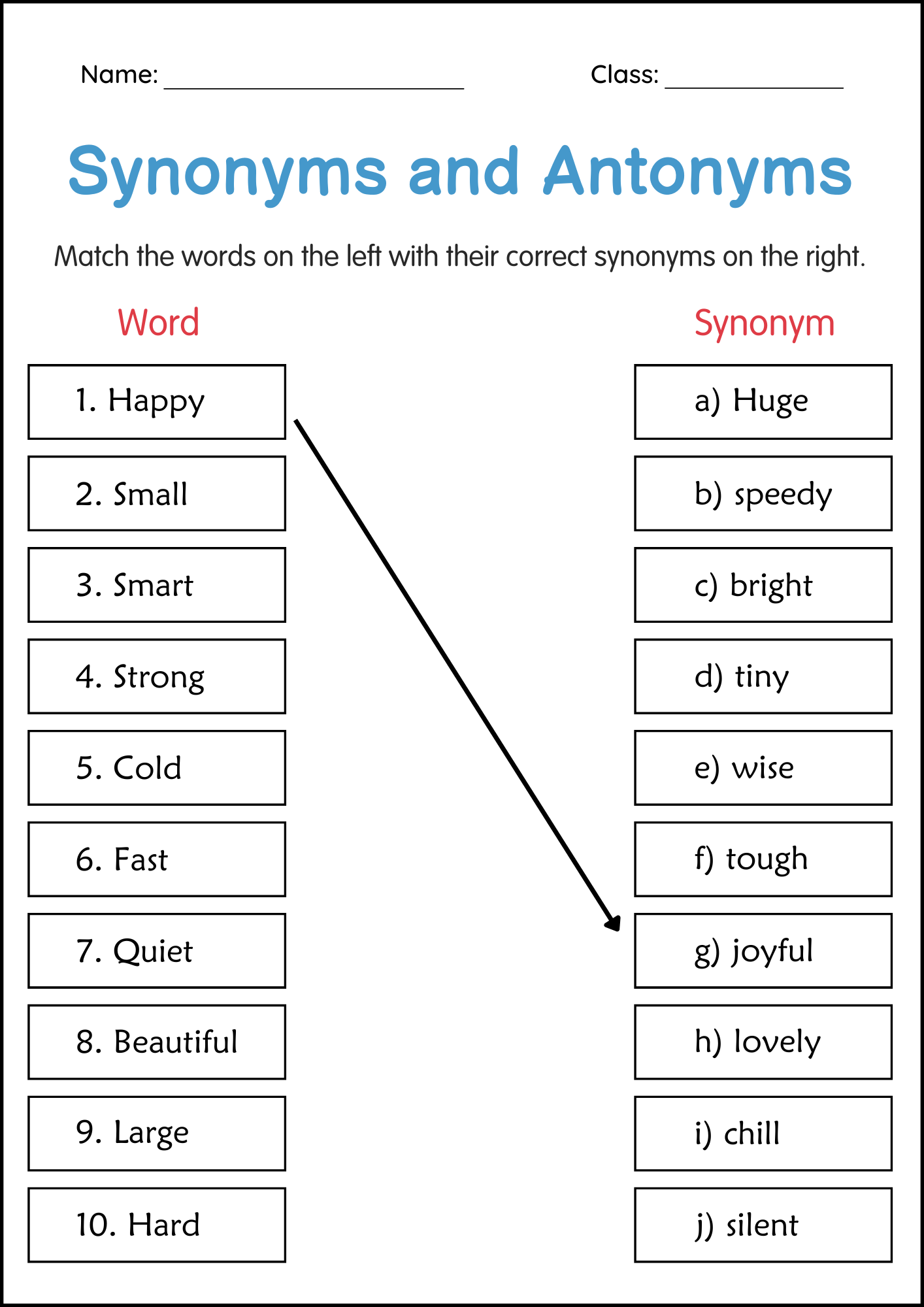 synonyms and antonyms worksheets synonyms and antonyms worksheets
