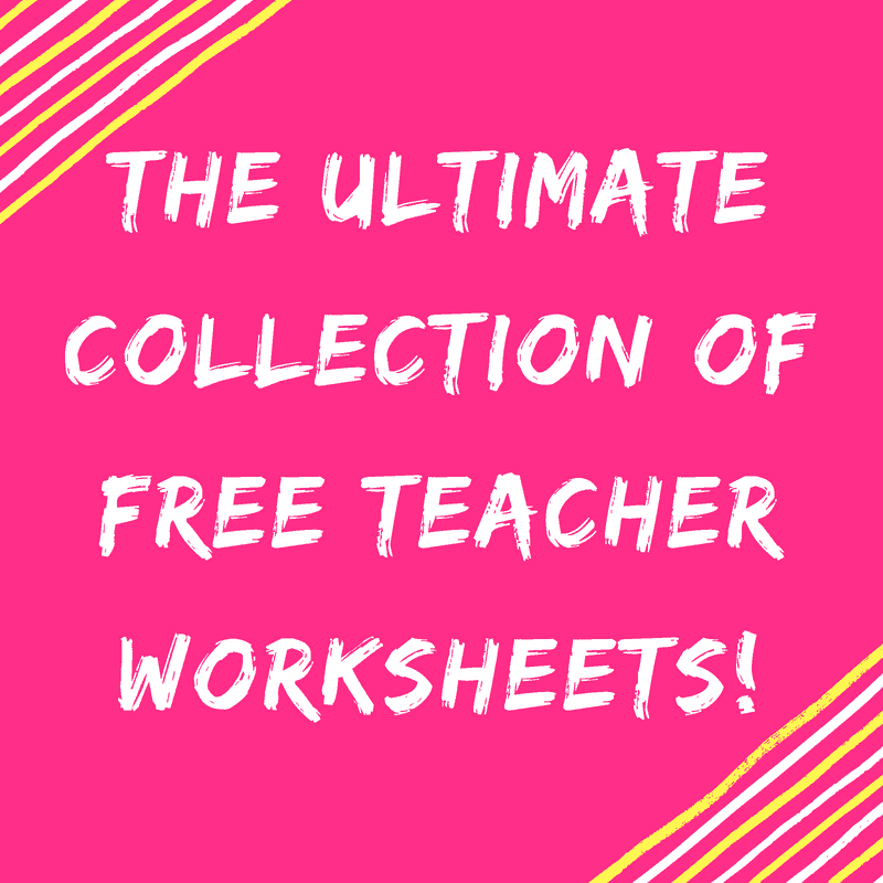 Teacher Worksheets Printable Easy Teacher Worksheets Ready To Print