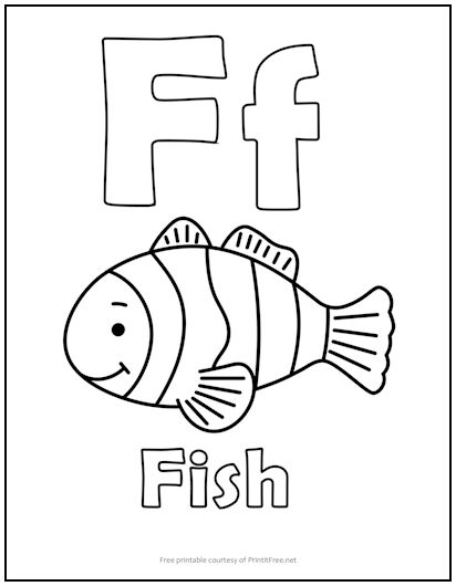 letter f coloring worksheets