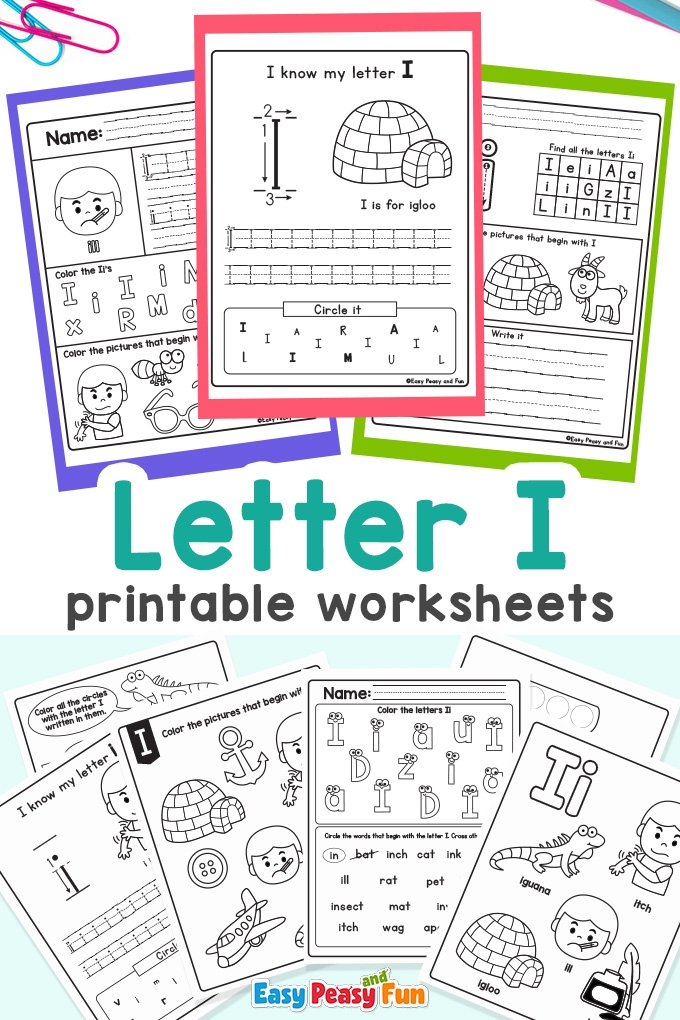 letter i worksheets for preschool
