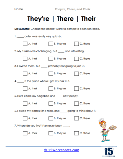 There Their And Theyre Homophones Practice Worksheet Twinkl There Their And Theyre Homophones Practice Worksheet Twinkl