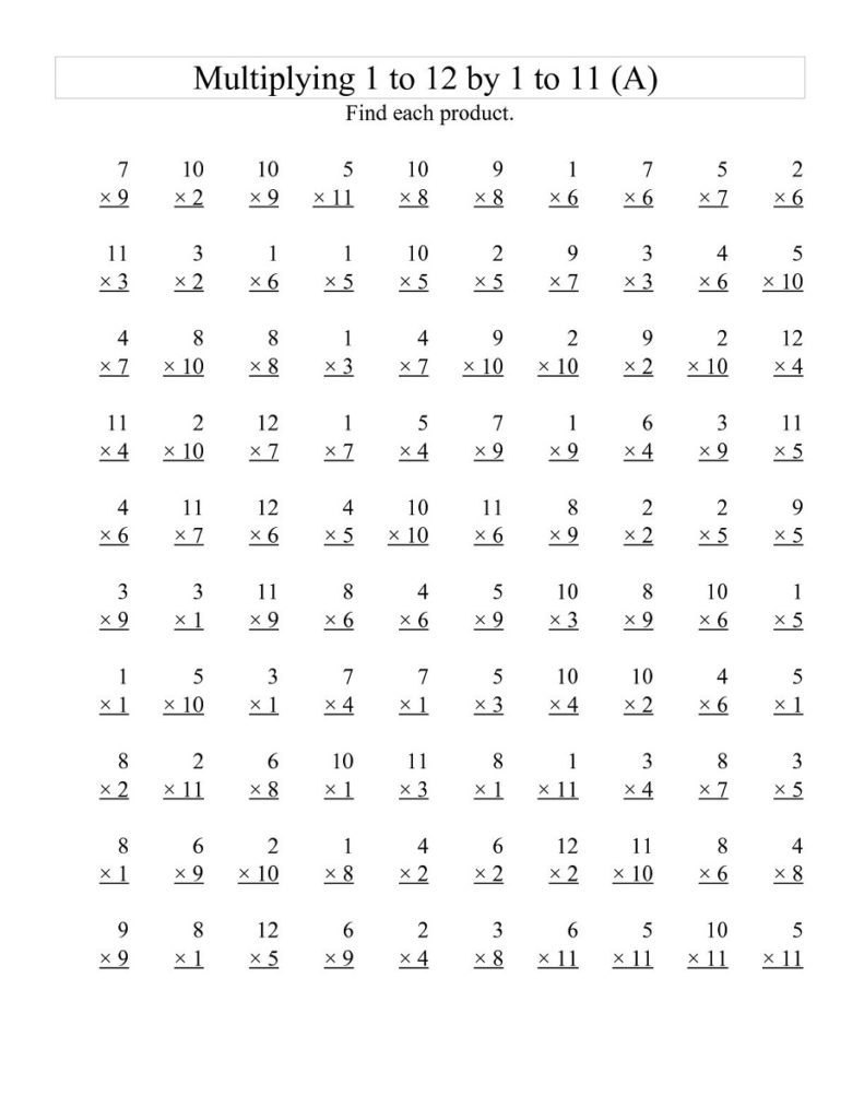 multiplication worksheets 1 12