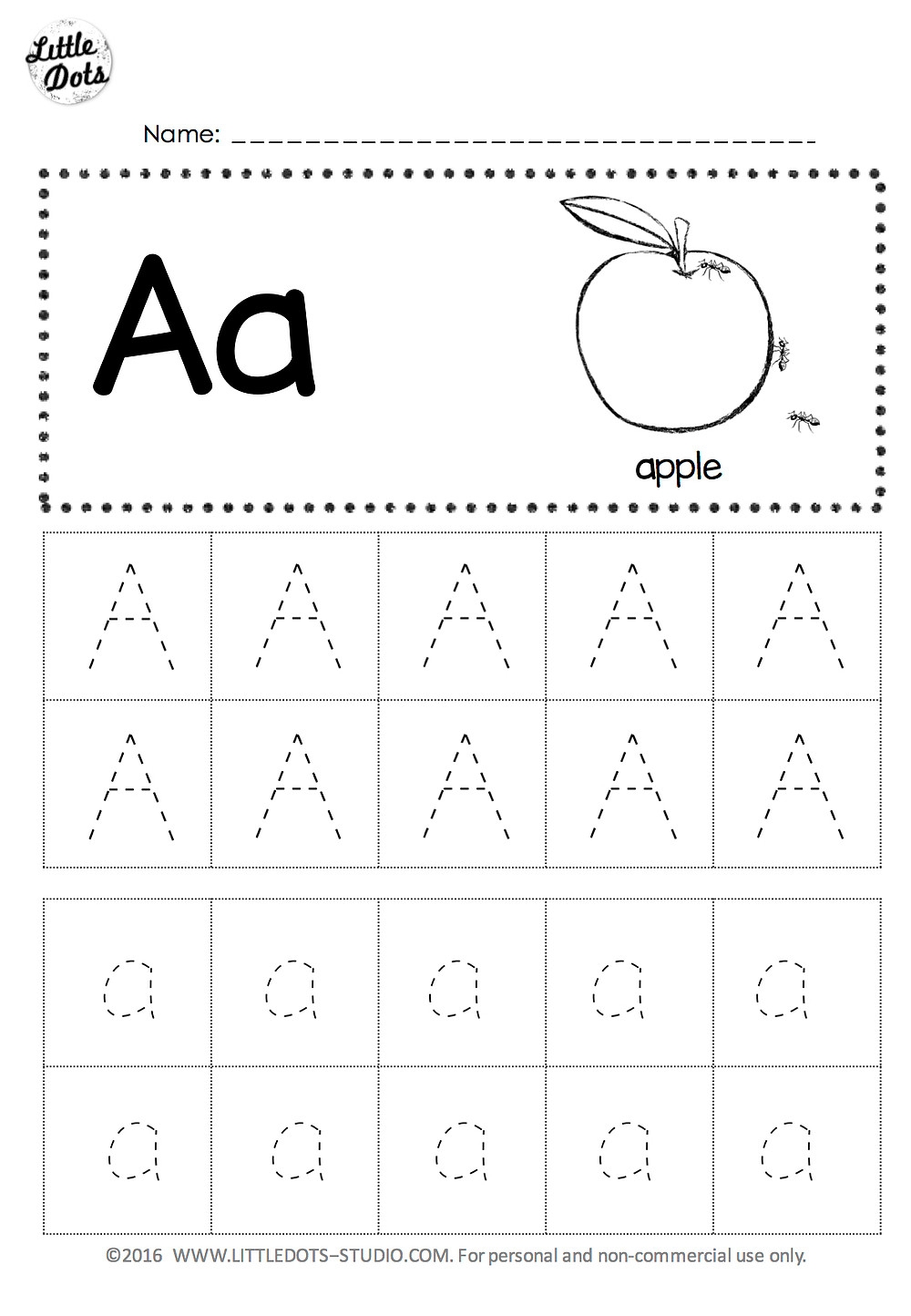 Tracing A Worksheets AlphabetWorksheetsFree