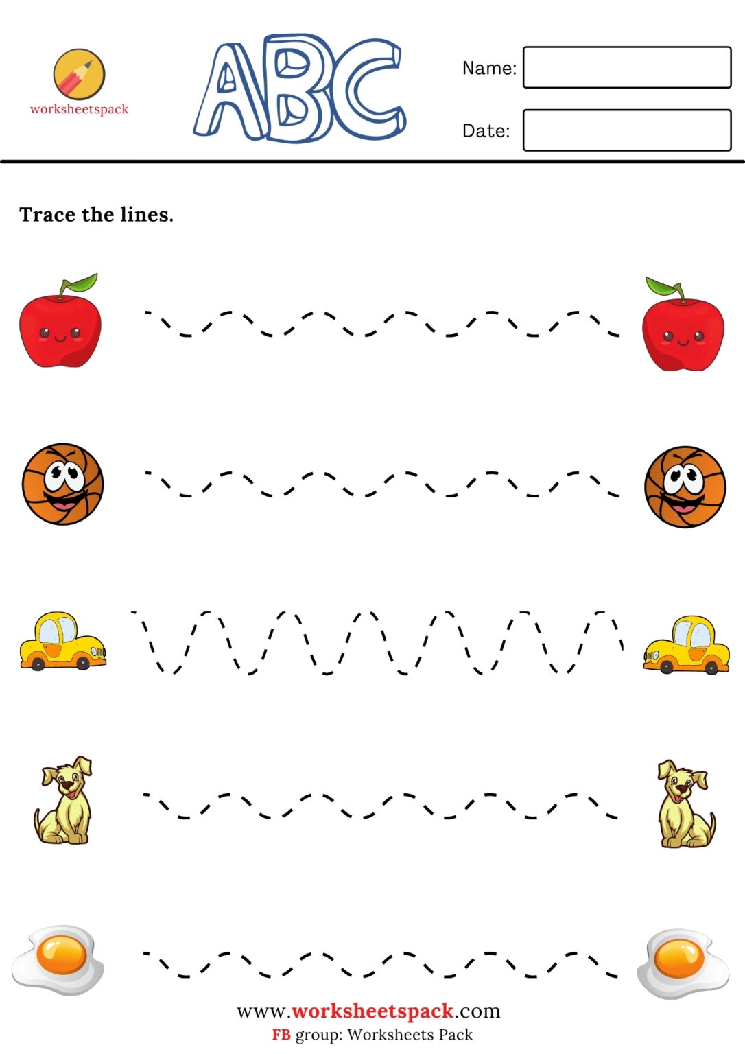 Tracing Curved Lines Worksheets Printable Worksheetspack