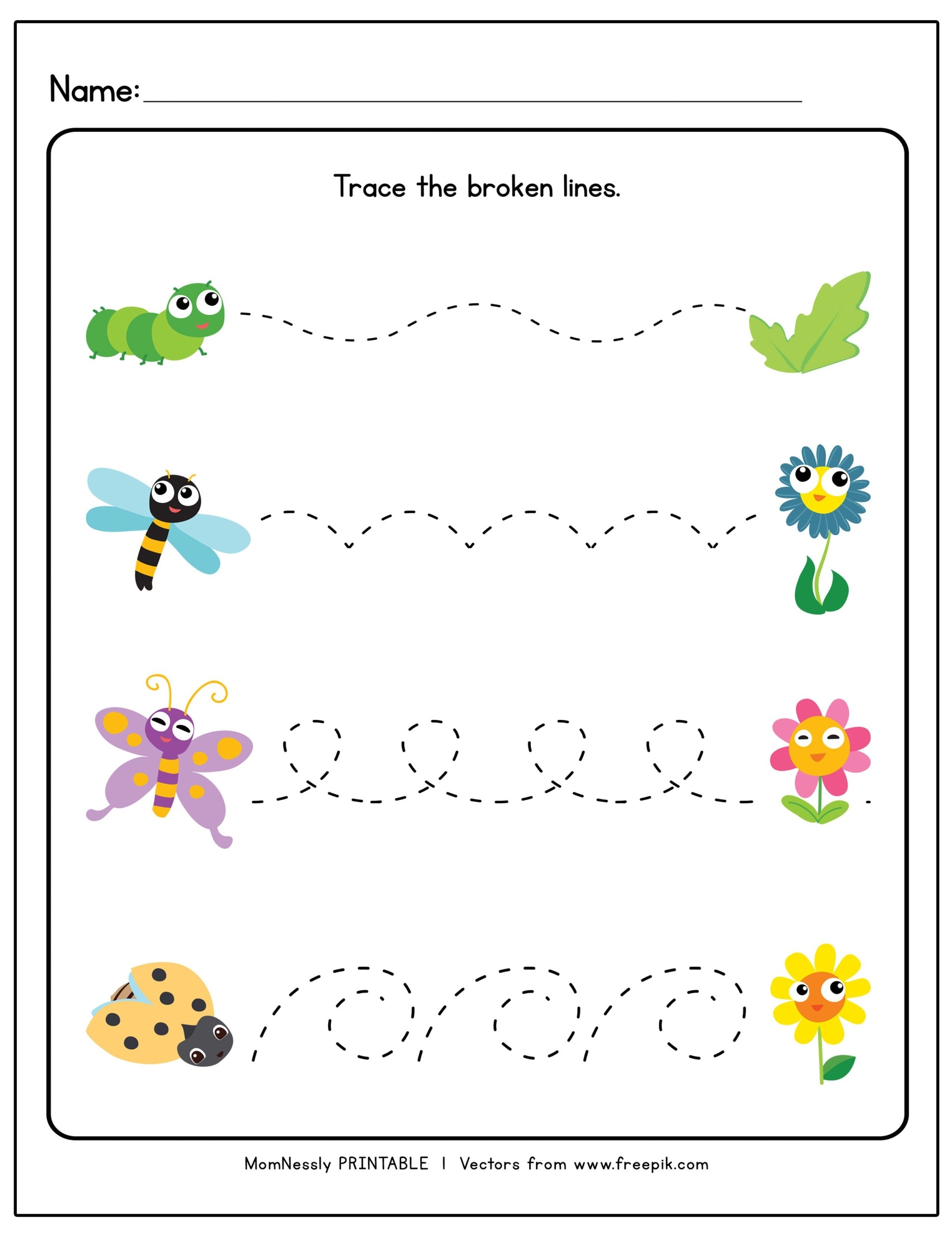 Tracing Horizontal Lines Worksheets For Preschool Name Tracing Tracing Horizontal Lines Worksheets For Preschool Name Tracing