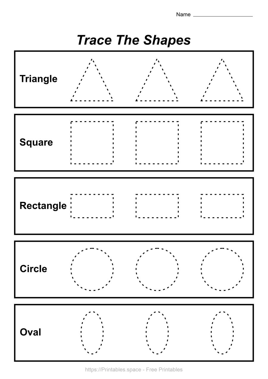 tracing shapes worksheets tracing shapes worksheets