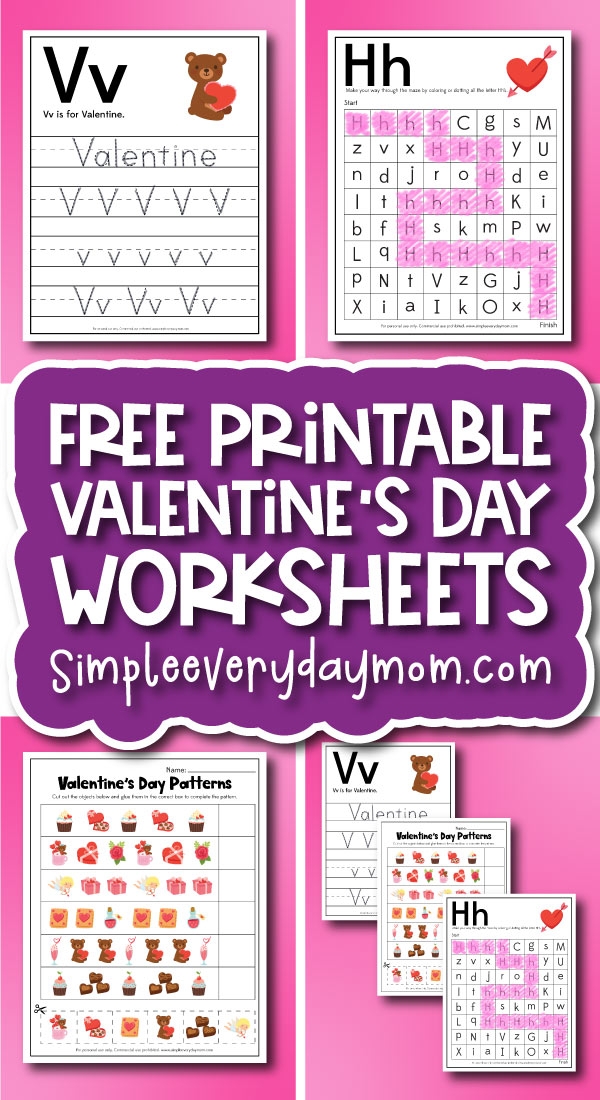 Valentine 39 s Day Worksheets For Kids Free Printable