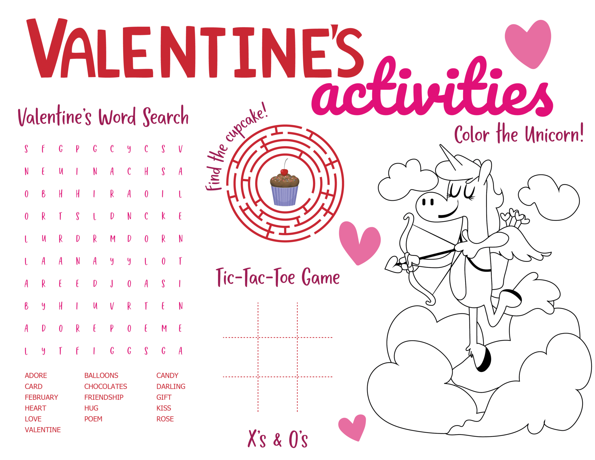 valentine's day worksheets