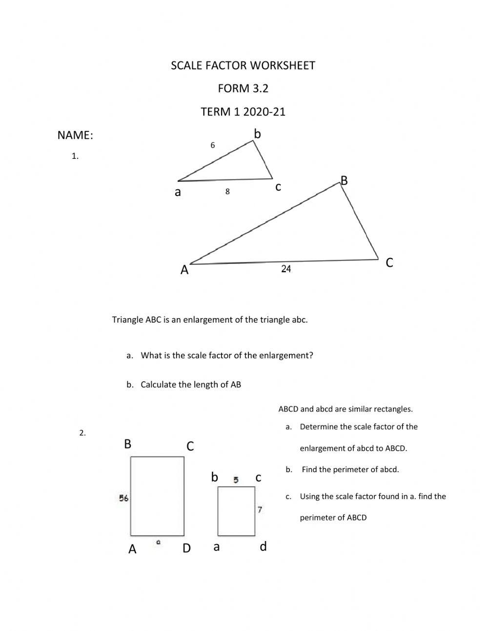 What Is A Scale Factor Twinkl Teaching Wiki Twinkl Worksheets