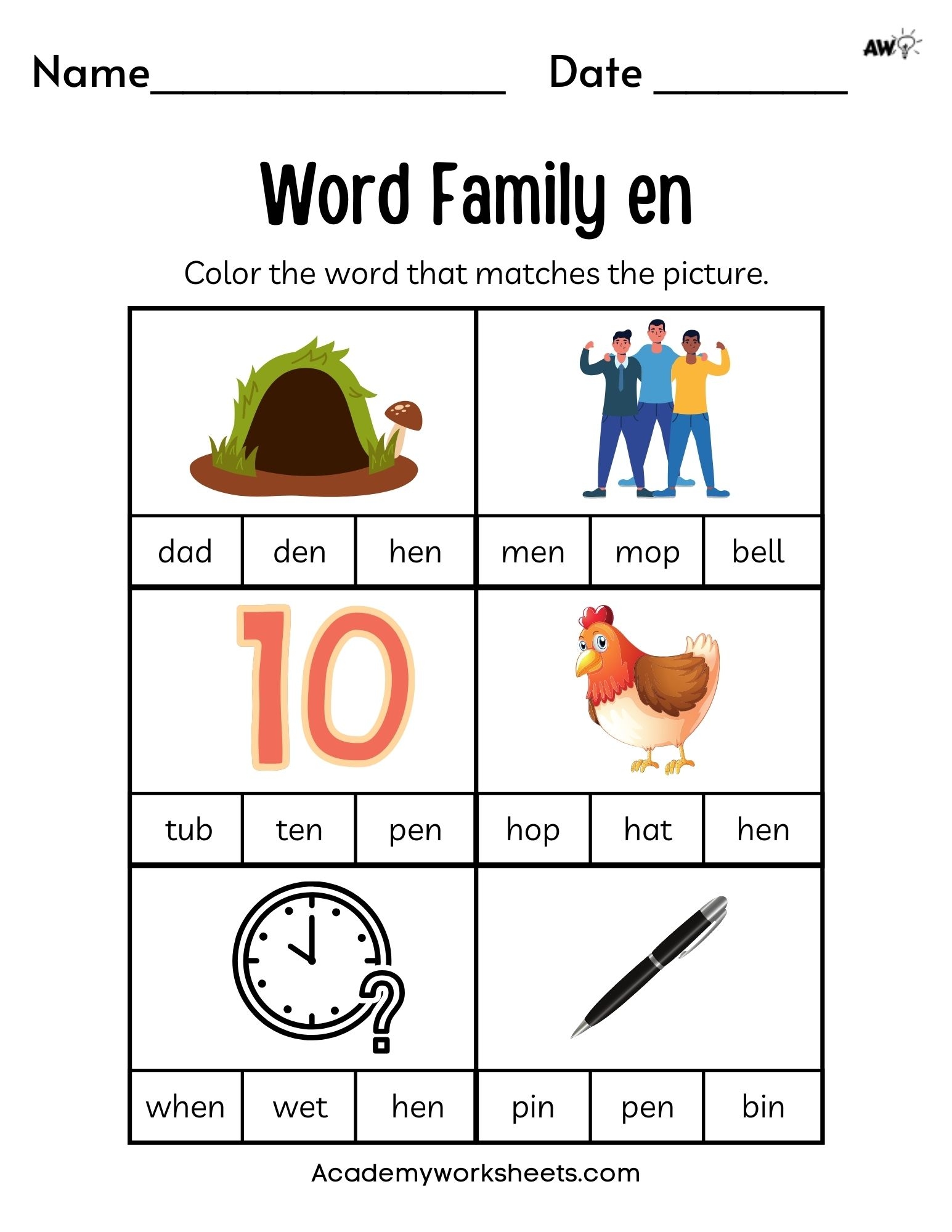 Word Family Worksheets At And An Academy Worksheets Worksheets Word Family Worksheets At And An Academy Worksheets Worksheets