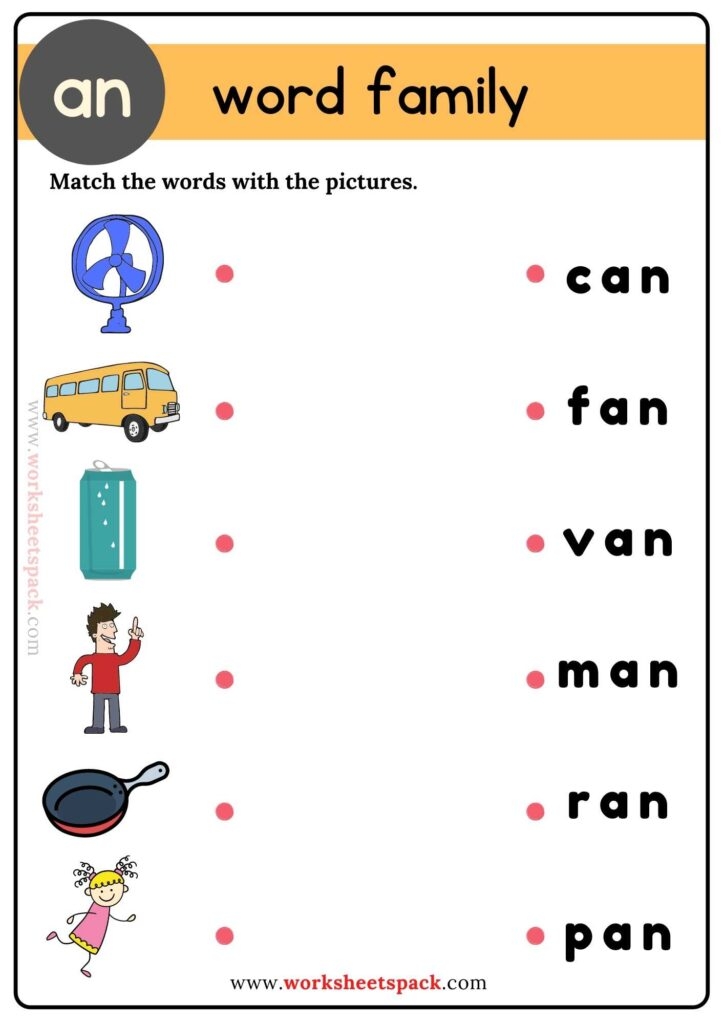 Word Family Worksheets Free Printable