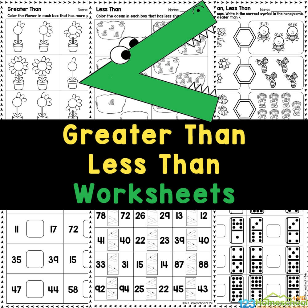 greater and less than signs worksheets greater and less than signs worksheets